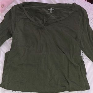 Green V Neck